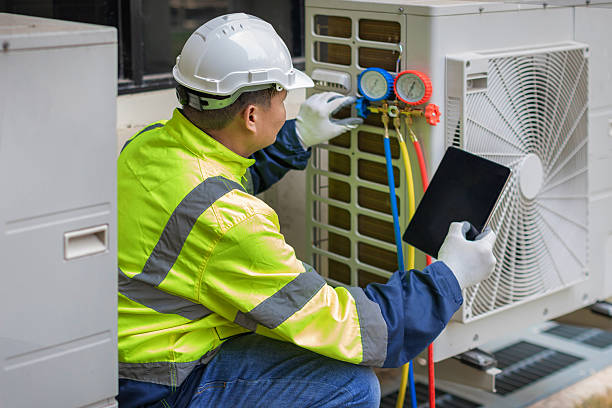 Professional Hvac technician working in Vauxhall, NJ